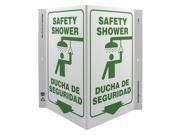 ZING Notice Sign 11 x 7In GRN WHT Bilingual 2618