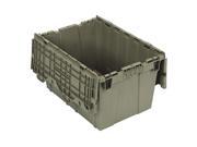 QUANTUM STORAGE SYSTEMS QDC2115 12 Attached Lid Container 1.67 cu ft Gray