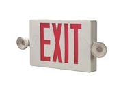 COOPER LIGHTING Exit Sign w Emergency Lights 1.7W Red APC7R