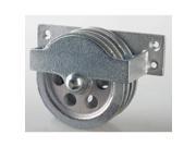 PEERLESS Double Pulley Block Sheave OD 3 1 4 In. 3 120 30 86