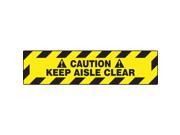 ACCUFORM SIGNS Floor Sign Caution Keep 6 x 24 In. PSR272