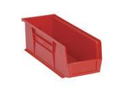 QUANTUM STORAGE SYSTEMS QUS234RD Hang Stack Bin 14 3 4L x 5 1 2W Red