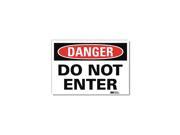 LYLE Danger Sign 14x10 In. English U1 1032 RD_14X10