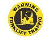 INCOM MANUFACTURING SafetyFloorSign Warning Forklift Traffic FS1032V