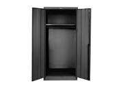 HALLOWELL 835W24A ME Wardrobe Storage Cabinet Standard Black G1854356