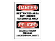 Danger Sign Accuform Signs 219133 14X10S 14 Hx10 W