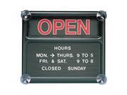 QUARTET Open Closed Sign Orange White 8130 1