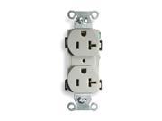 HUBBELL WIRING DEVICE KELLEMS Receptacle BR20GRY