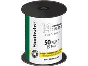 SOUTHWIRE COMPANY Stranded THHN Building Wire Green 50 ft. 14 AWG 22959151