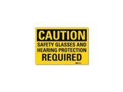 Lyle Safety Sign Hearing Protection 5 in. H U4 1641 RD_7X5