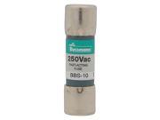 10A Fiberglass Fast Acting Midget Fuse with 250VAC Voltage Rating; BBS Series