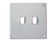 Toggle Switch Wall Plate White Number of Gangs 2 Weather Resistant No