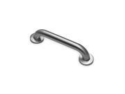 Smooth Stainless Steel Grab Bar with Anti Microbial Coating Silver