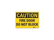 Lyle Safety Sign Self Adhesive 14in.W U4 1305 RD_14X10