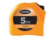 KESON 5m Steel Metric Tape Measure Orange PGT5MV