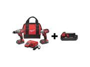 M18 Cordless Combination Kit 18.0 Voltage Number of Tools 2