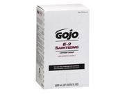 GOJO Sanitizing Liquid Soap Refill 2000 mL Bag In Box 4 PK 7280 04