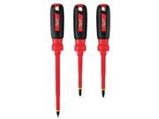 MILWAUKEE 48 22 2202 Insulated Screwdriver Set 3 Pieces