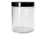 Qorpak 6 oz. Jar Wide Mouth Glass PK 24 GLC 01652