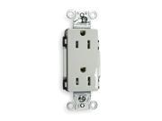 HUBBELL WIRING DEVICE KELLEMS Receptacle DR15WHI