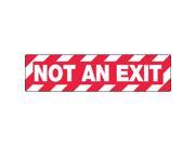 ACCUFORM SIGNS Floor Sign Not An Exit 6 x 24 In. PSD120