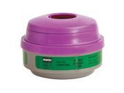 NORTH BY HONEYWELL Respirator Cartridge Green Magenta Pr 7584P100L