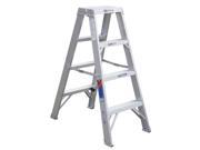 WERNER 4 ft. 300 lb. Load Capacity Aluminum Twin Stepladder T374