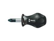 WERA 05008782001 Stubby Screwdriver Phillips 3x1In Round G3315186