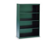 TENNSCO Welded Steel Bookcase 52in 4 Shelf Black B 53BK