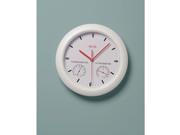 Durac 9 3 4 Analog Thermohygrometer Wall Clock White 241