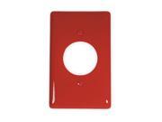 Single Receptacle Wall Plate Red Number of Gangs 1 Weather Resistant No