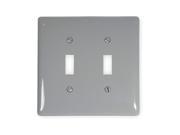 Toggle Switch Wall Plate Gray Number of Gangs 2 Weather Resistant No