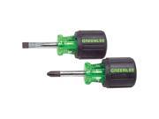 Stubby Combo Screwdriver Set 2 Pc