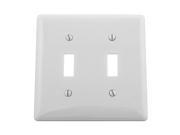 Toggle Switch Wall Plate White Number of Gangs 2 Weather Resistant No