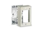 Steel Switch and Receptacle Box For Use With 500 and 750 Raceways Ivory