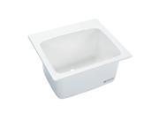 MUSTEE Utility Sink Fiberglass Drop In White 10