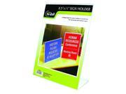 NUDELL 35485 Sign Holder Freestanding 8 1 2x11Acrylic
