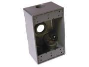 Bell Weatherproof Electrical Box 1 Gang 4 Inlet Aluminum 5330 0