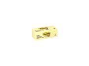 POST IT Sticky Notes 1 1 2 x 2 In. Yellow PK36 653