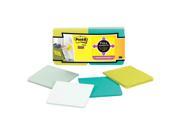 Post It Notes Super Sticky F330 12SSFM Full Adhesive Notes 3 x 3 Assorted Colors 12 PK