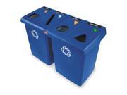 RUBBERMAID 1792372 Recycling Station 92 gal Blue