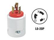 Leviton 70620LP 20A Locking Cord Plug 20A LOCKING CORD PLUG