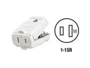 Leviton 016102WP Thermoplastic Cord Connector WHT CORD CONNECTOR