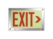 Exit Sign Safe Glow DER 06R CS 9 11 32 Hx14 15 32 W