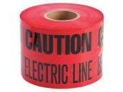 Red Black Underground Warning Tape Brady 91296