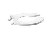 Centoco Toilet Seat Elongated 18 5 8 Open Front White GRP1500SS 001