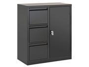 Combo Cabinet Black Edsal 3801 BLK