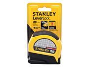 STANLEY 25 ft. Steel SAE Tape Measure Black Yellow STHT30758L