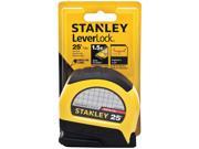 STANLEY 25 ft. Steel SAE Tape Measure Black Yellow STHT30759L