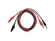 B K PRECISION TL 5A Hook Clip Test Leads Red Black Silicone